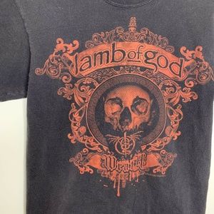 Hanes Shirts - Mens S Black/Red Lamb of God Wrath Shirt Hanes Shirts - Mens S Black/Red Lamb of God Wrath Shirt